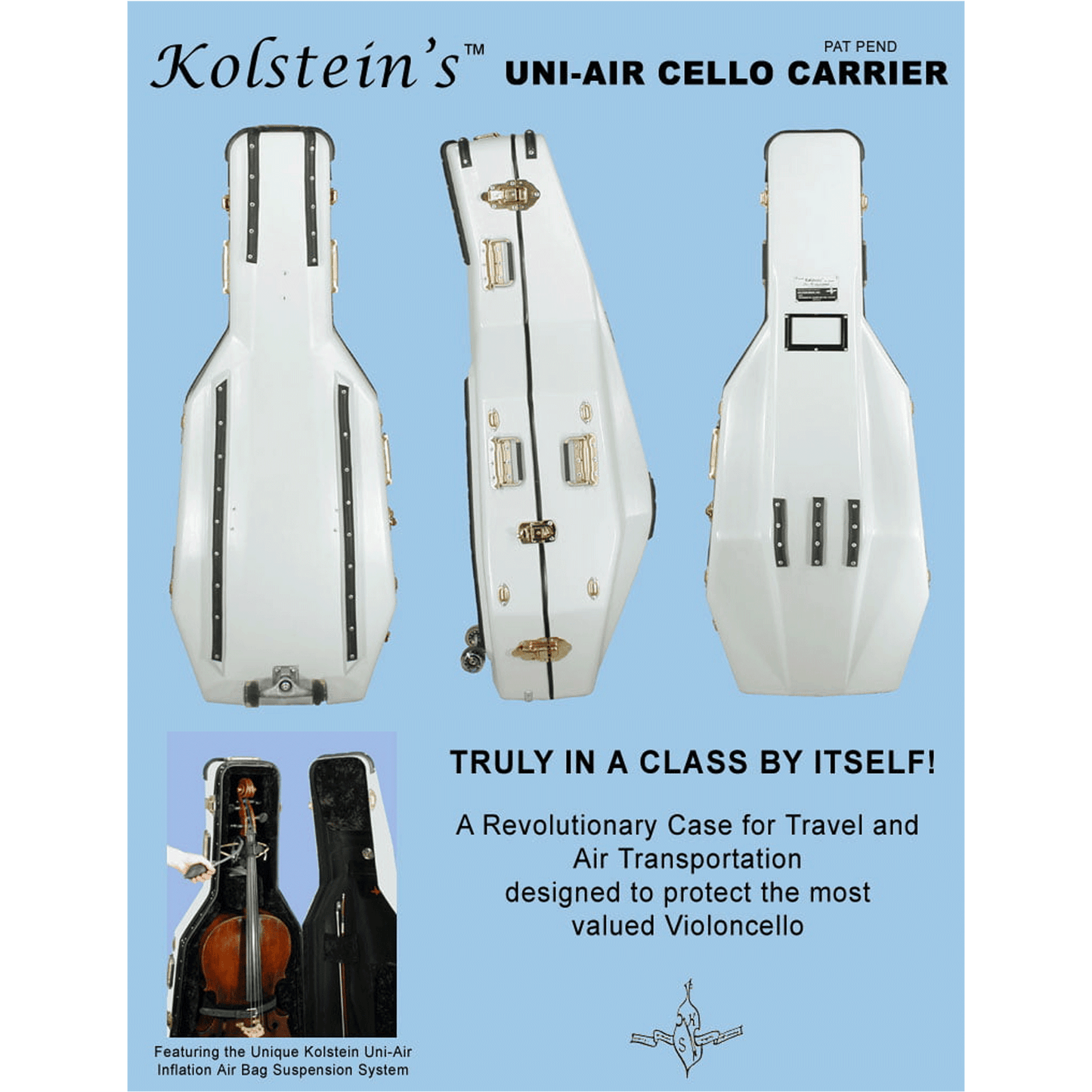 Kolsteins™ Airline Friendly Uni-Air Cello Carrier