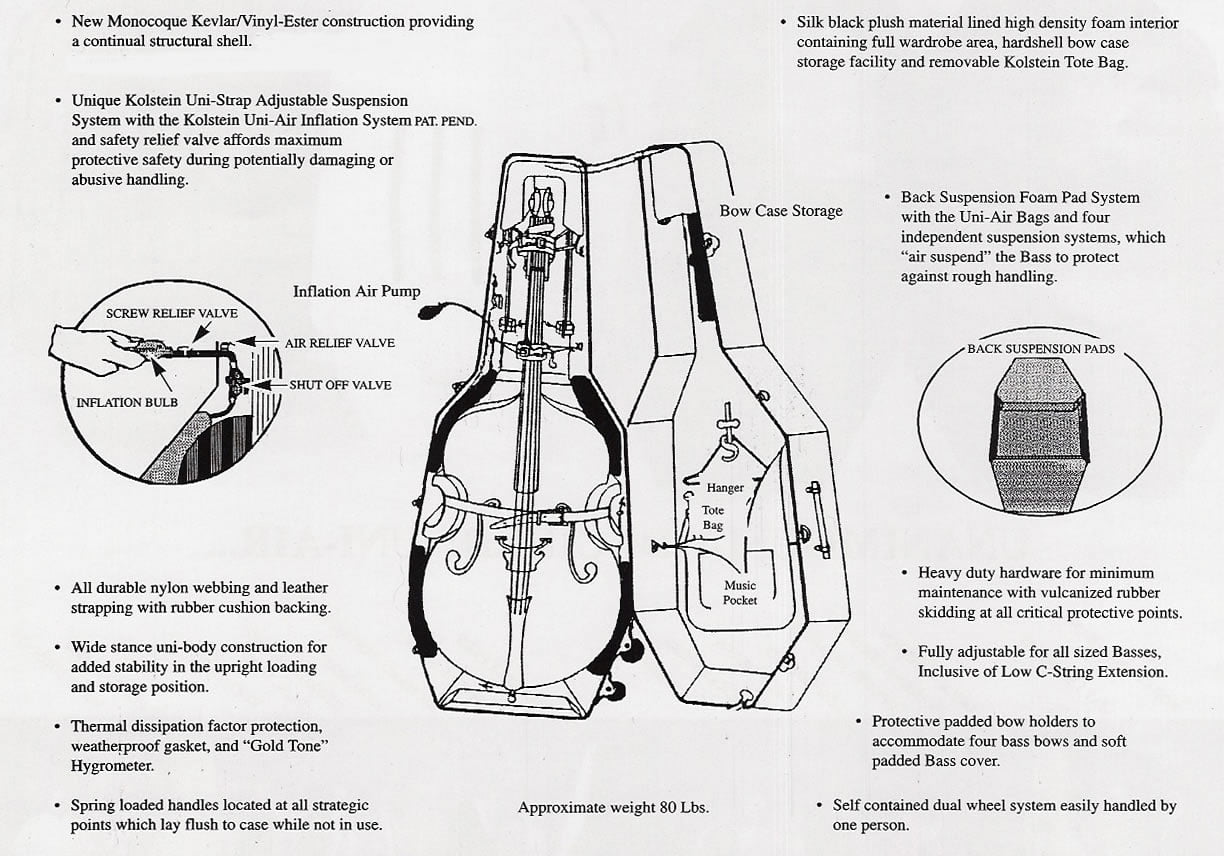 Kolsteins™ Uni-Air Bass Carrier (RENTAL)