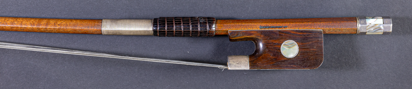 Samuel Kolstein Registered French Bass Bow REG #E104 Exotic Mounted